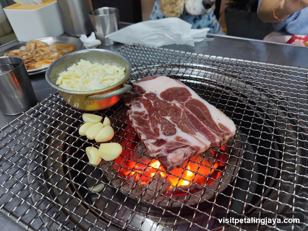 Grilled Meat with Garlic and Onions