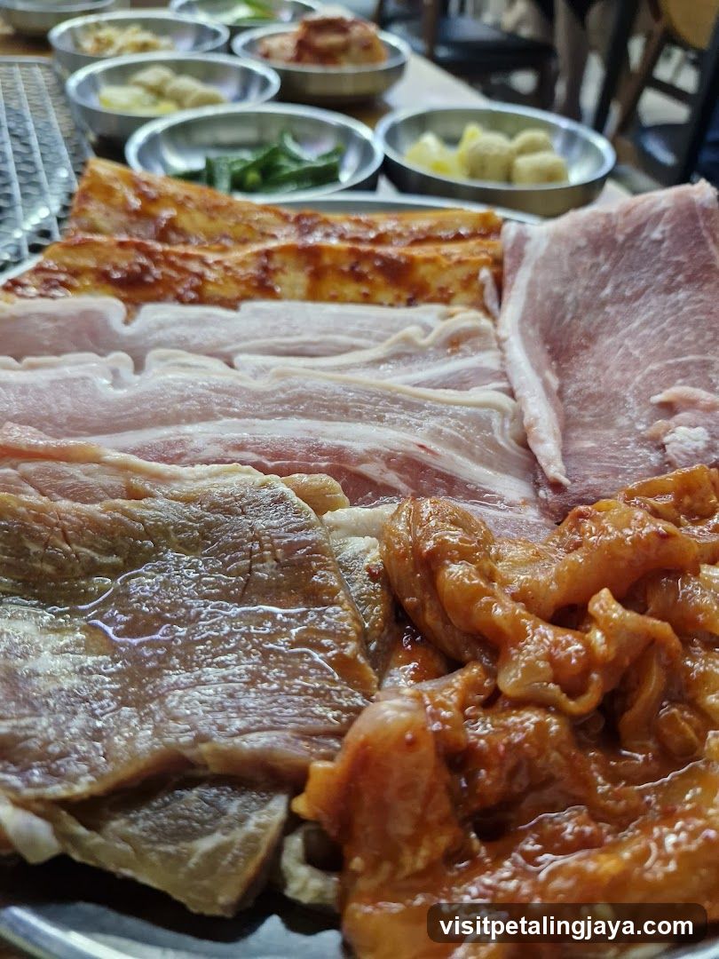 Korean BBQ Platter with Side Dishes