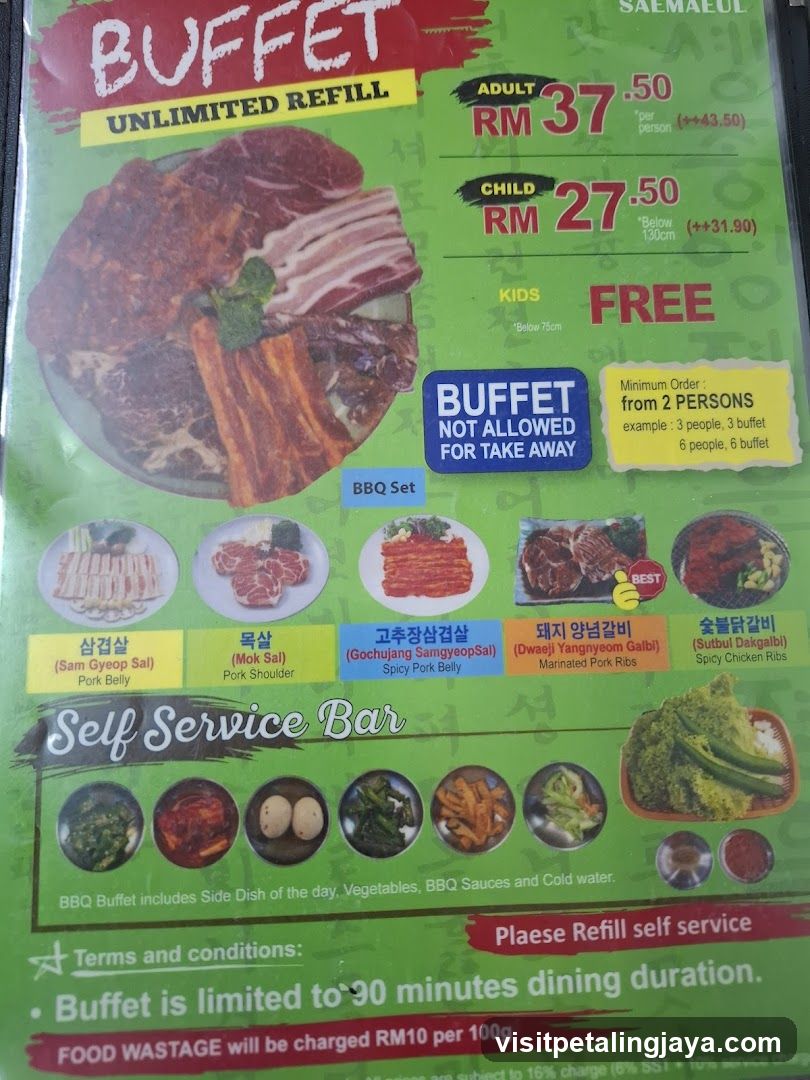 BBQ Buffet Menu