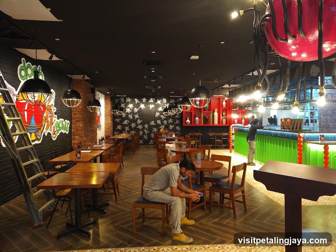 Restaurant Interior with Decorative Elements