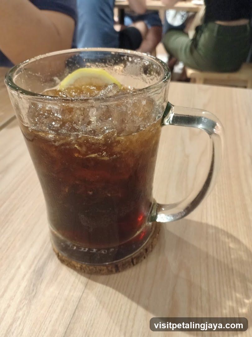 Iced Coffee with Lemon Slice