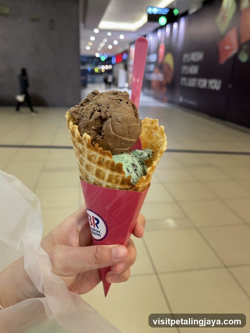 Ice Cream Cone in Mall