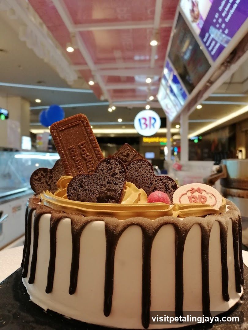 Chocolate Cake with Biscoff and Heart Shaped Cookies
