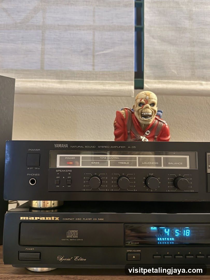 Home Audio Setup with Yamaha and Marantz Equipment