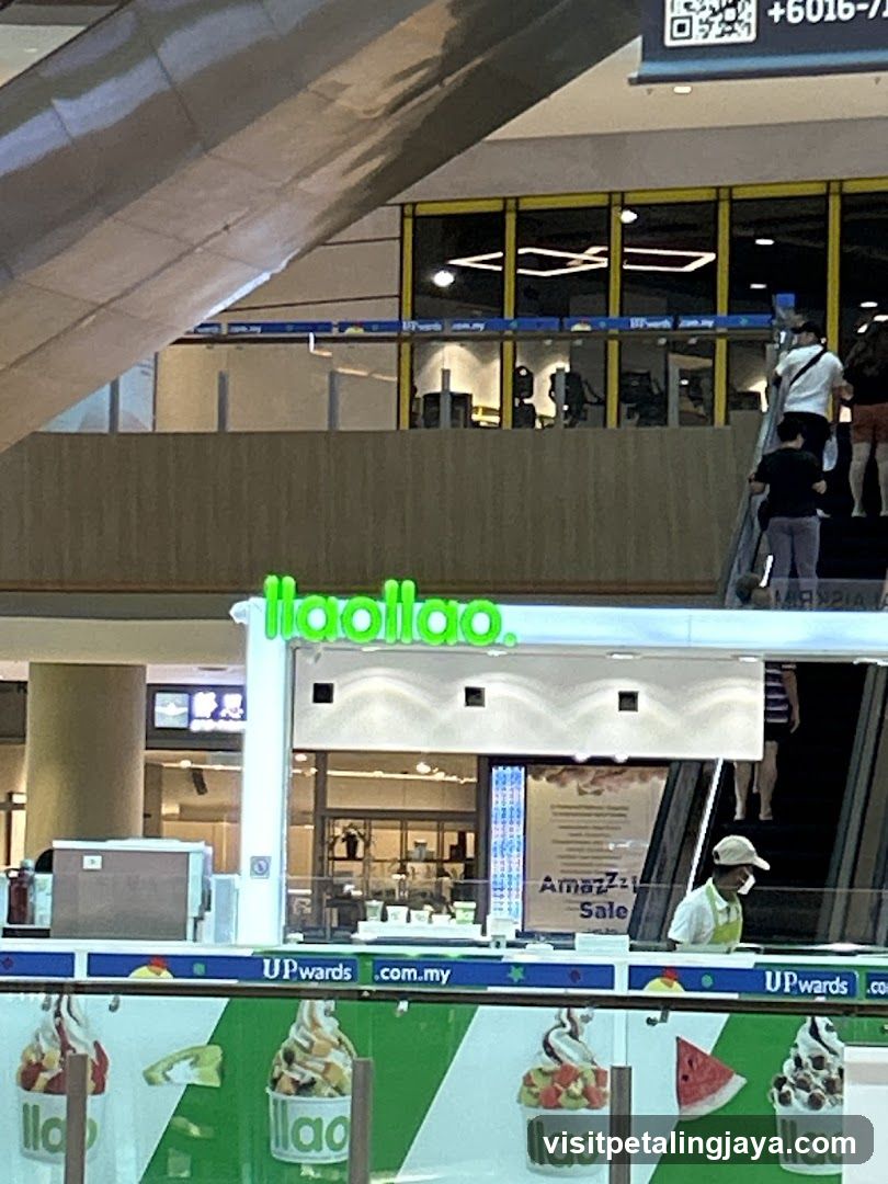 Shopping Mall Interior with Food Stall