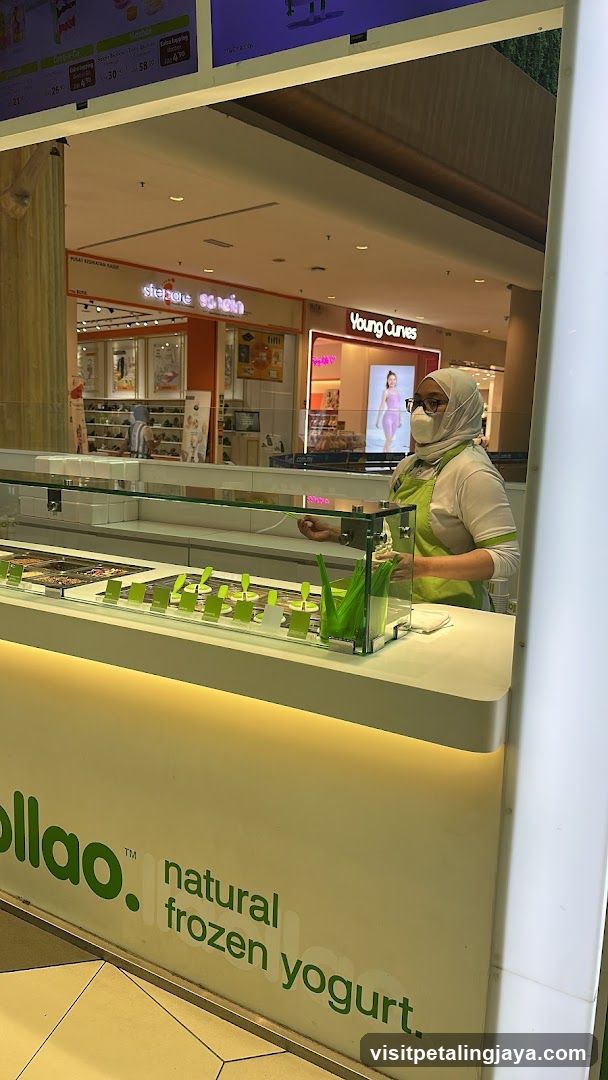 Frozen Yogurt Shop Interior View