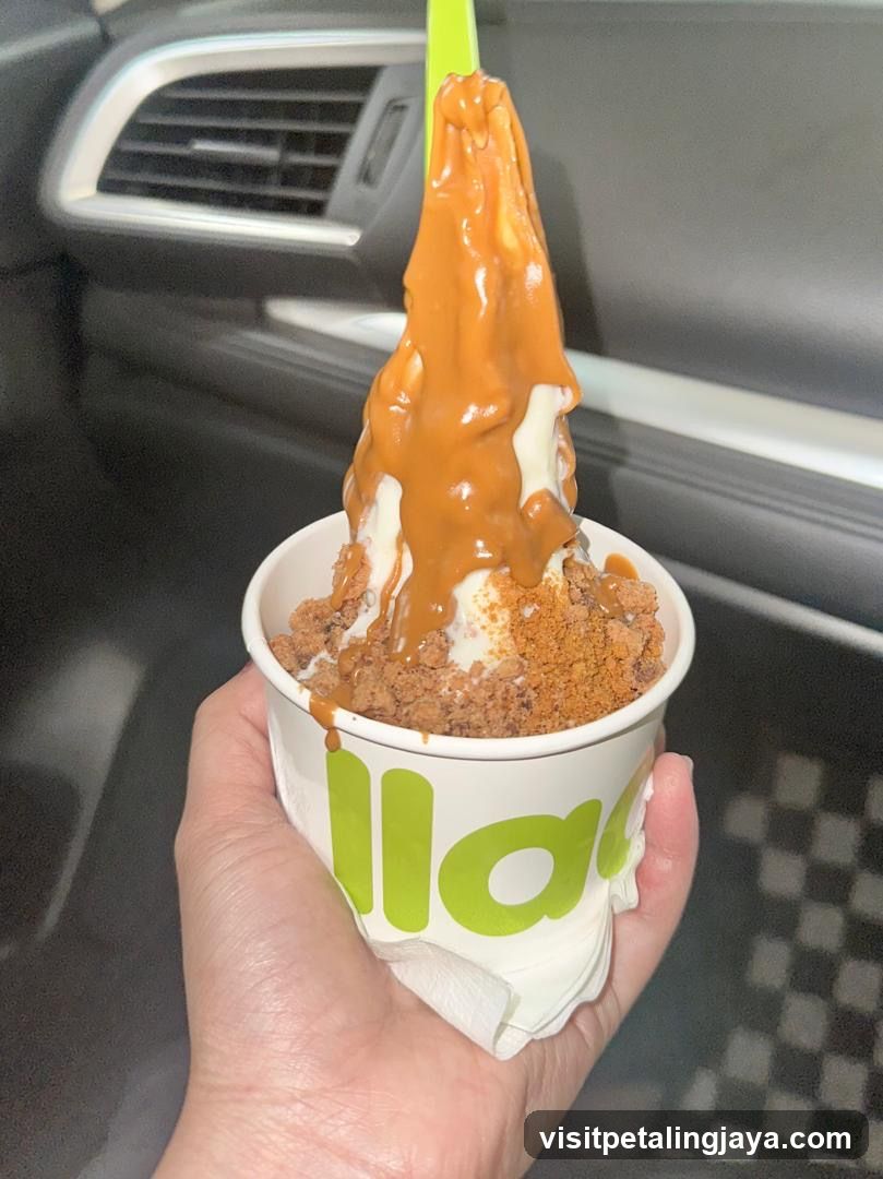 Caramel Drizzle Ice Cream Cup
