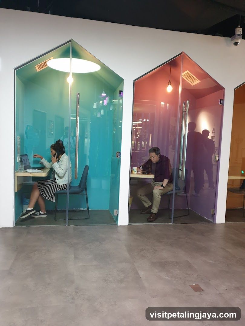 Cozy Workspaces with Colorful Glass Enclosures