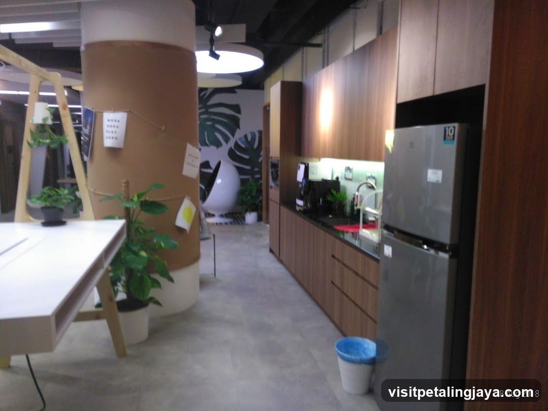 Modern Office Breakroom Interior