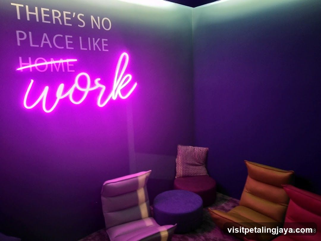 Neon Signage Room Interior
