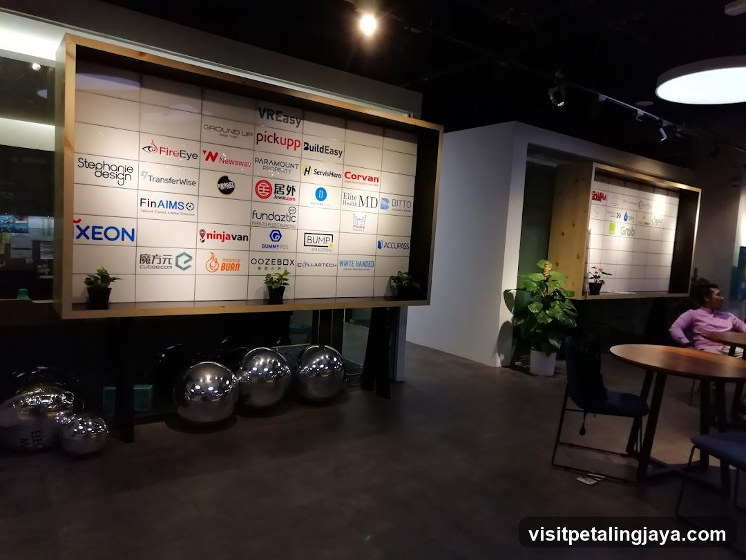 Office Space Interior with Brand Wall Display