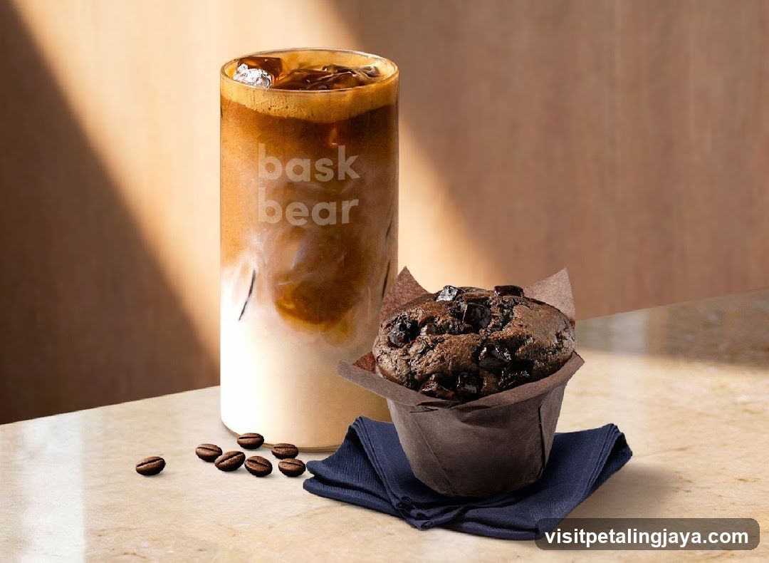 Baskin Robbins Iced Coffee and Chocolate Chip Muffin