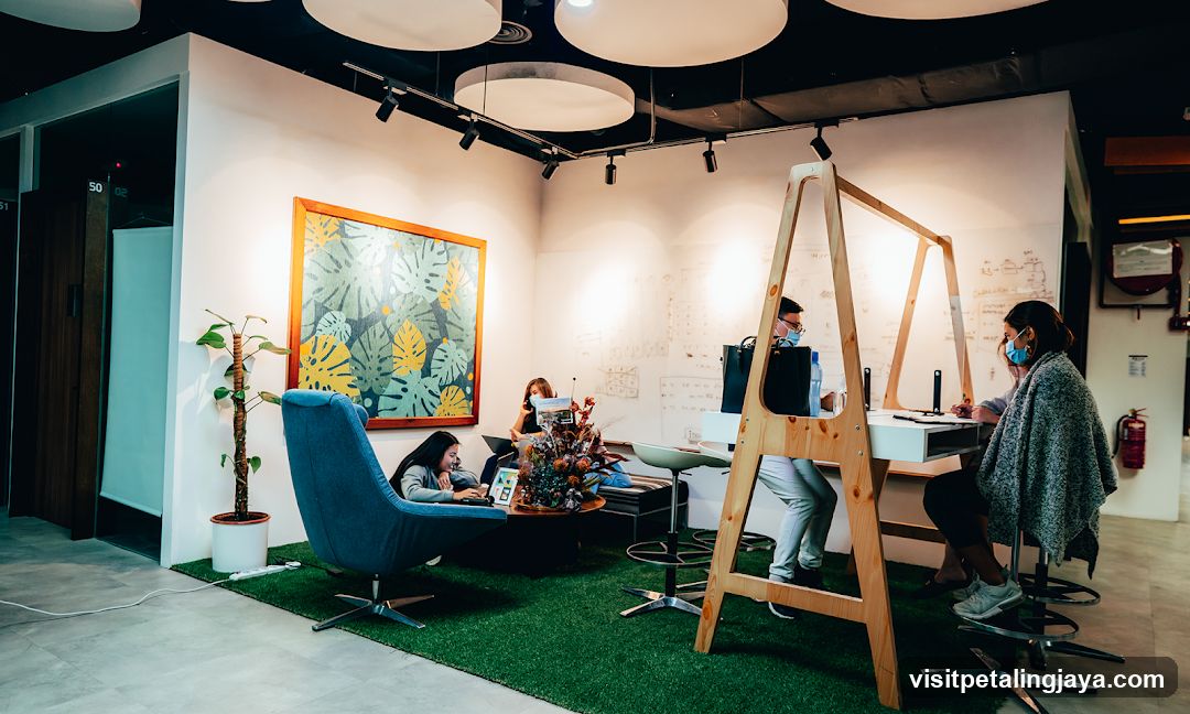Interior Workspace with Collaborative Area