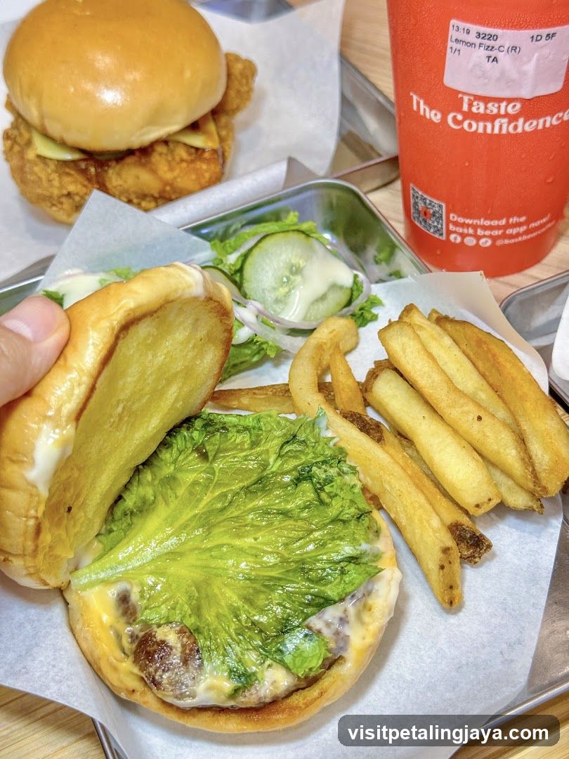 Burger and Fries Meal