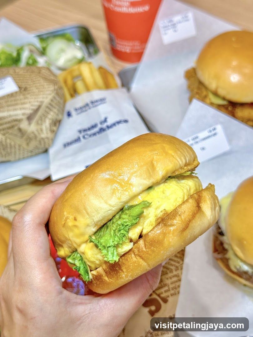 Burger and Meal Spread