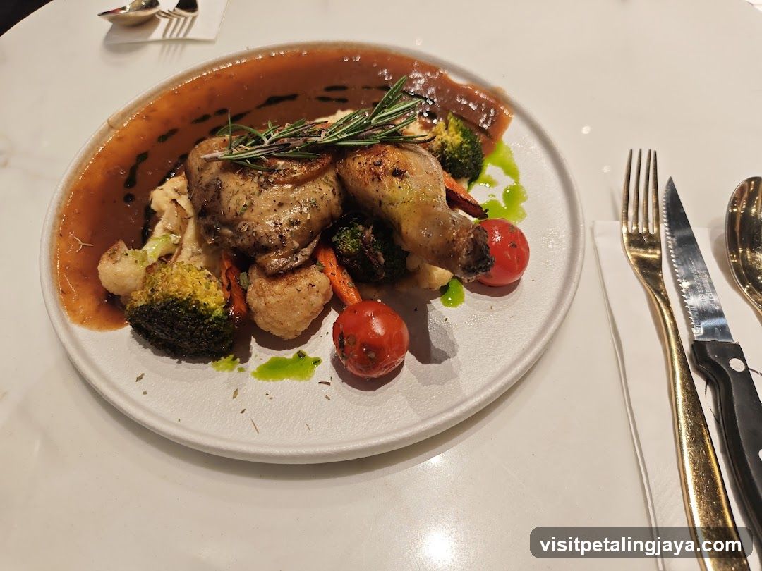 Roasted Chicken with Vegetables and Sauce