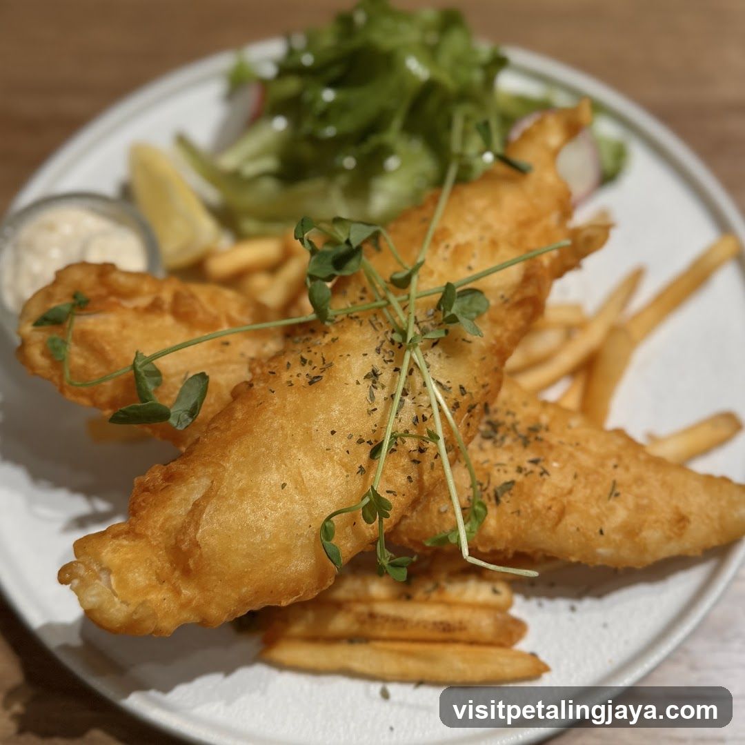 Fish and Chips with Salad