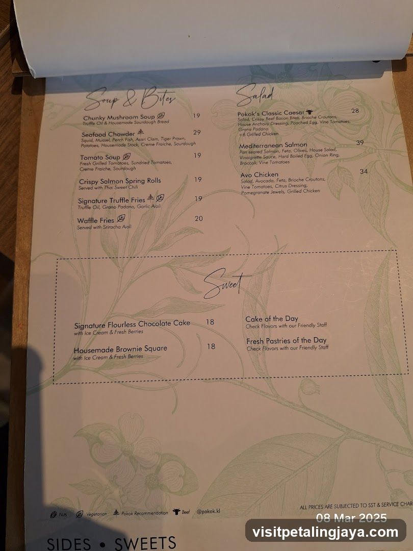 Soup & Salad Menu