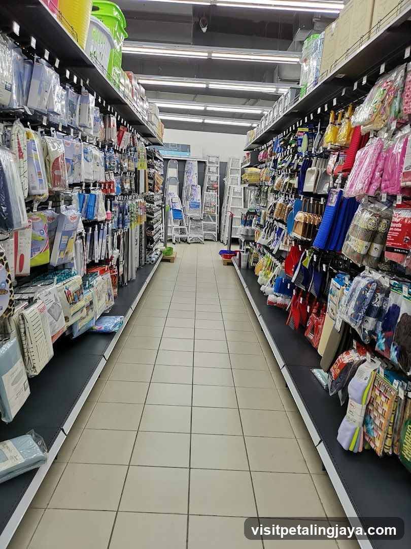 Aisle in a Home Goods Store