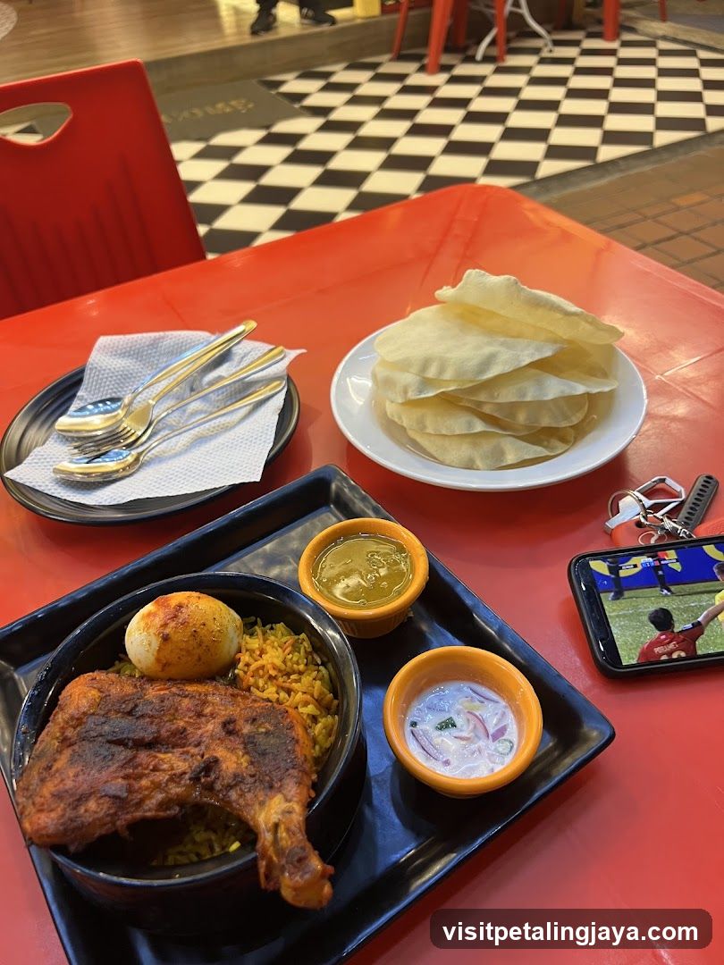 Indian Meal at Restaurant