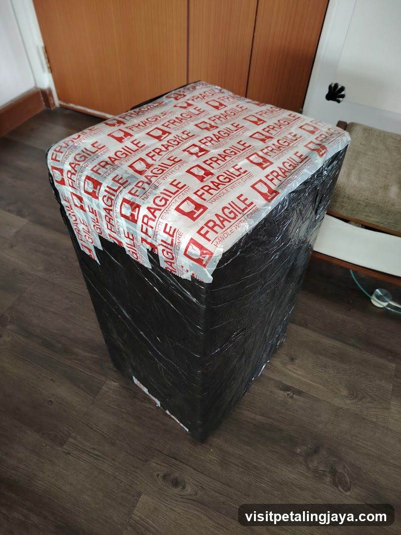 Fragile Package on Floor