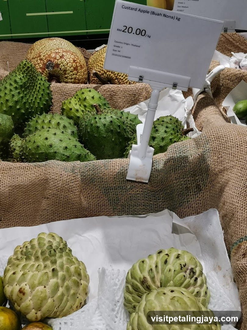 Fruit Display with Custard Apple and Soursop