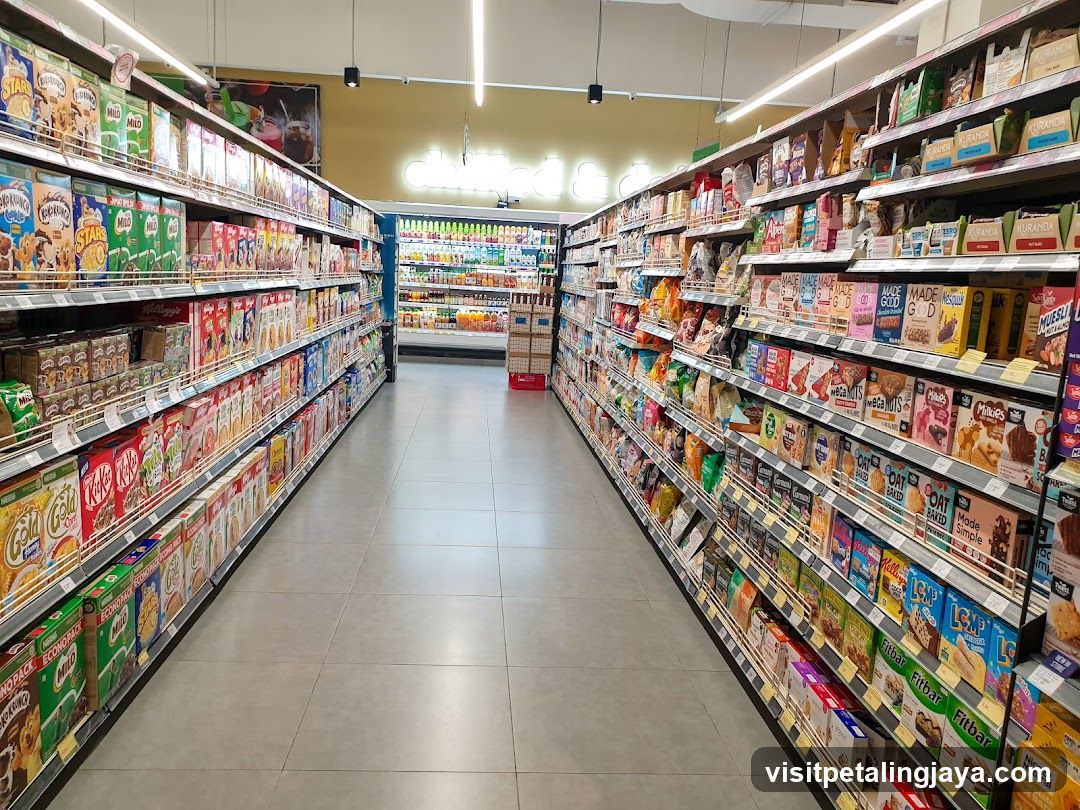 Grocery Store Aisle View