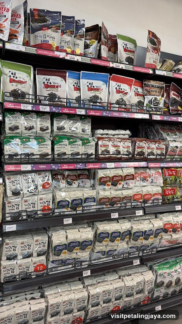 Korean Seaweed and Snack Aisle