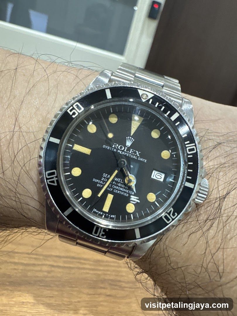 Rolex Submariner on wrist
