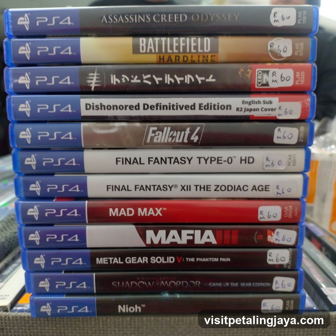 PS4 Game Collection Stack