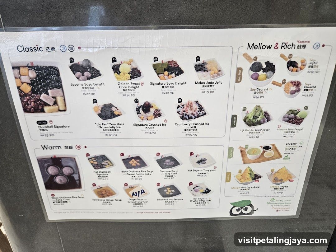 Dessert and Drink Menu Board