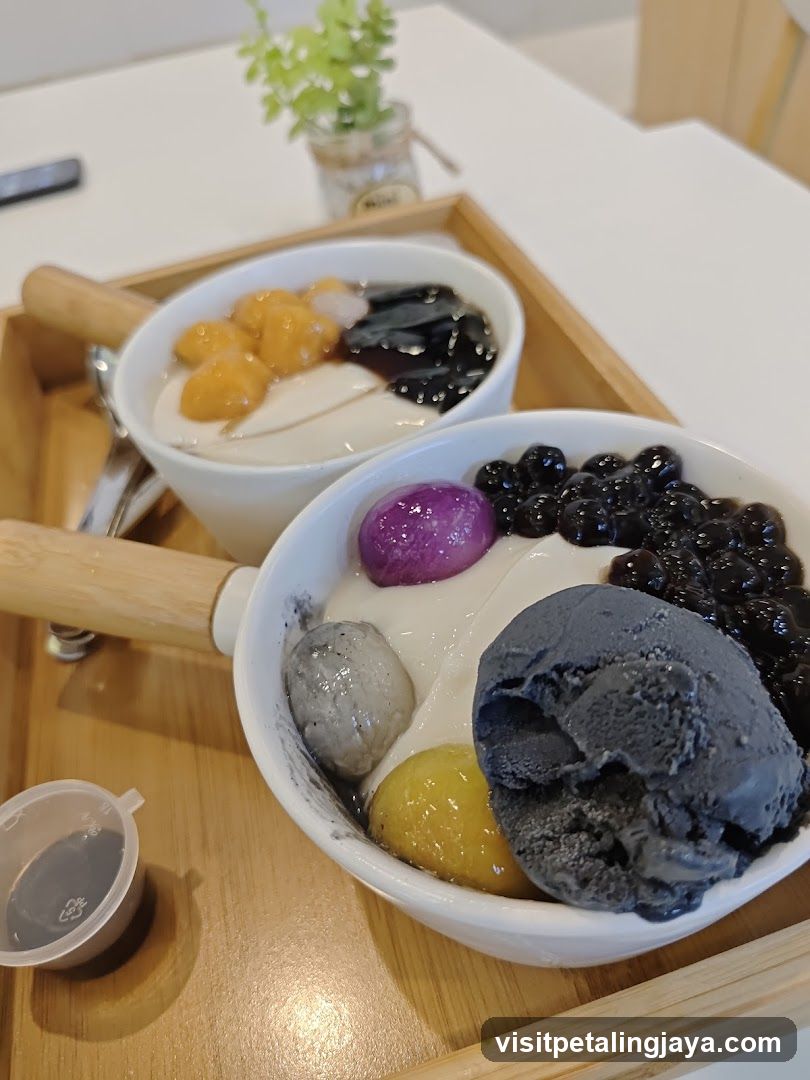 Dessert Bowl with Ice Cream and Toppings