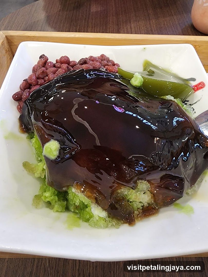 Dessert Dish with Glaze and Toppings