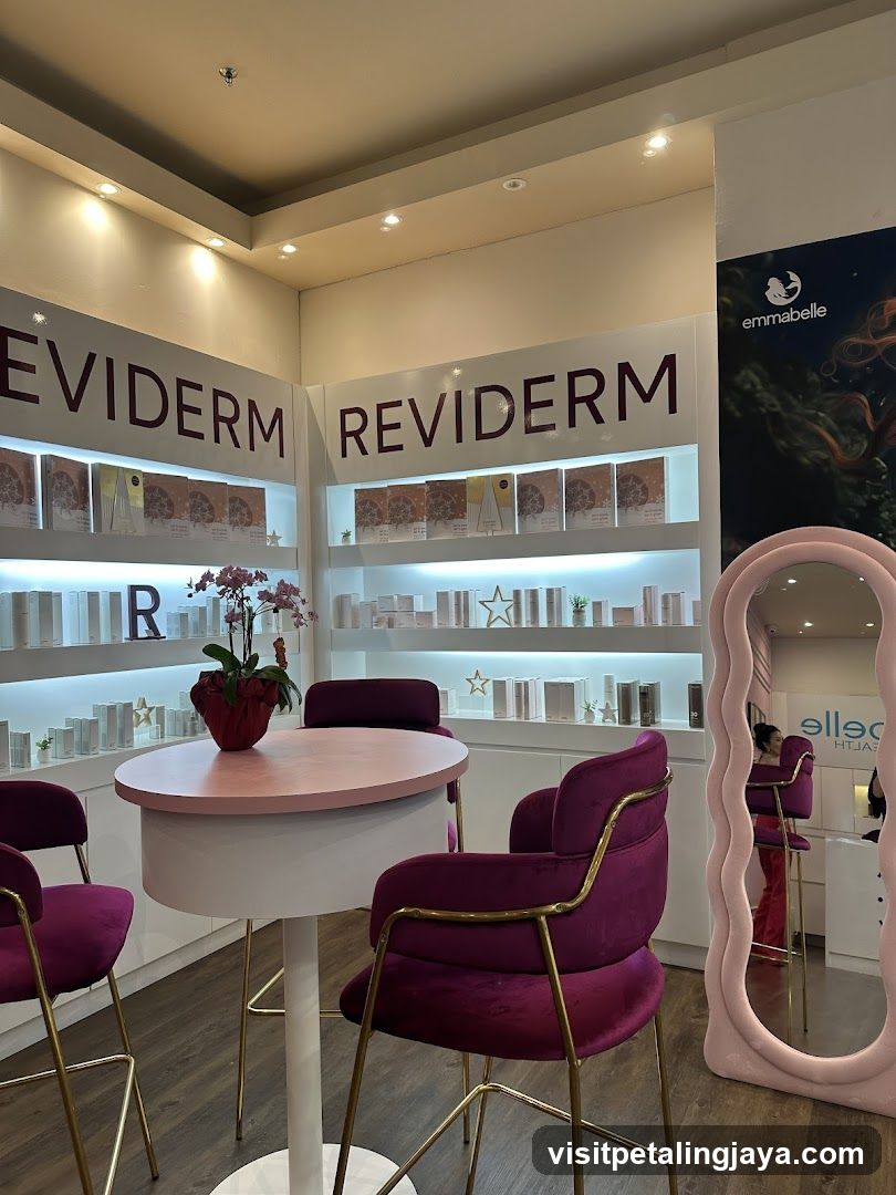 Reviderm Product Display Interior