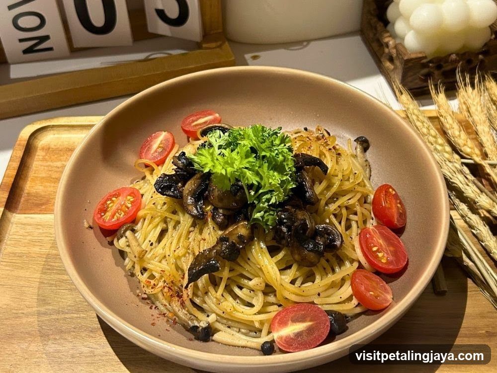 Mushroom and Tomato Pasta Dish