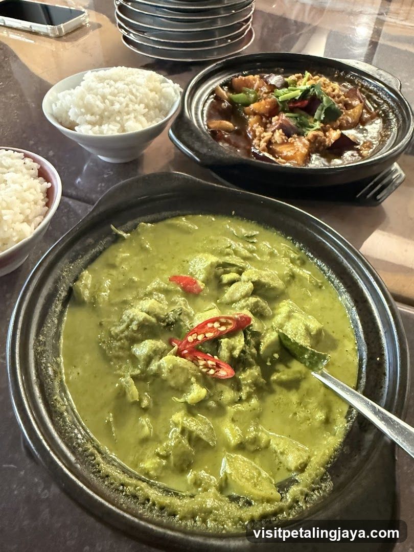 Thai Curry Dishes with Rice