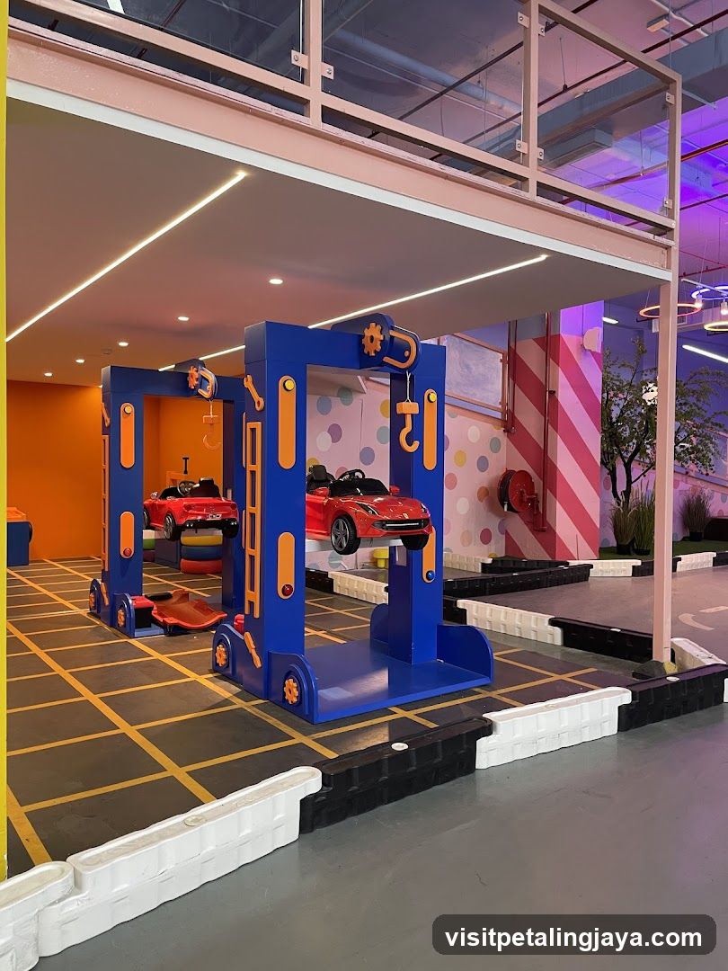 Play Area with Toy Cars