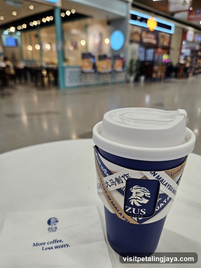 Zus Coffee Cup in Mall