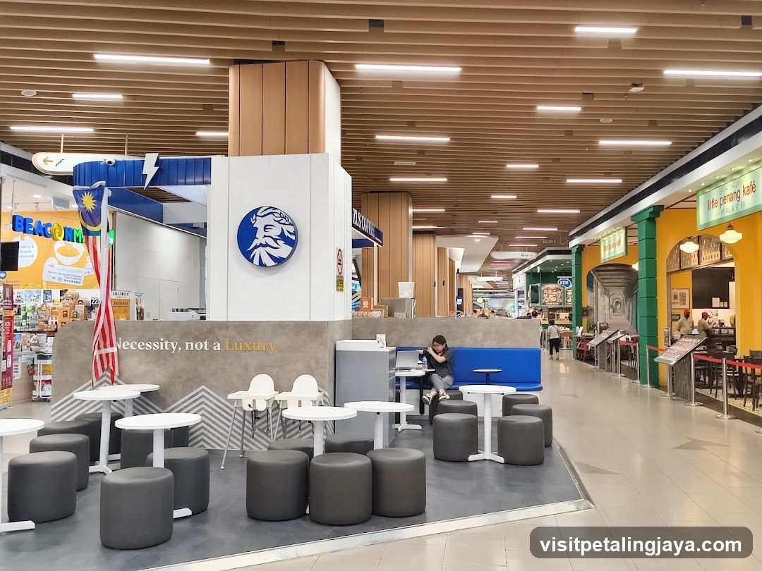 Food Court Interior with KFC and Other Shops