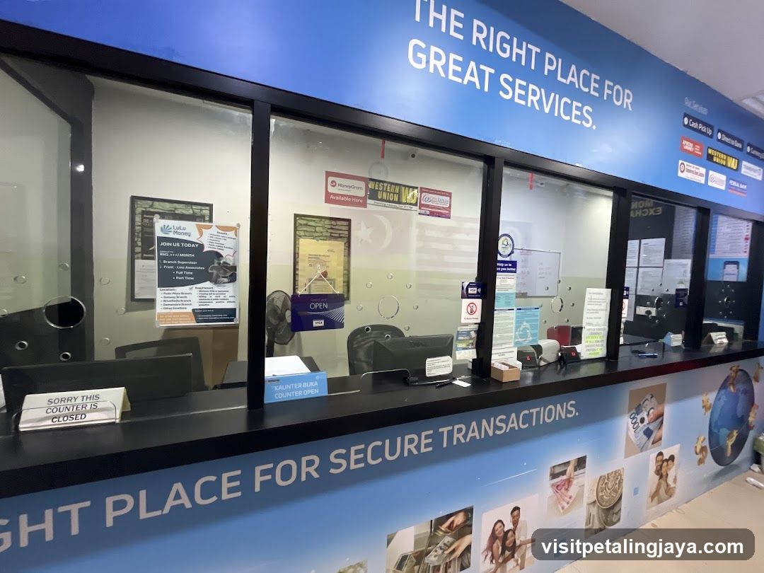 Bank Counter Interior View