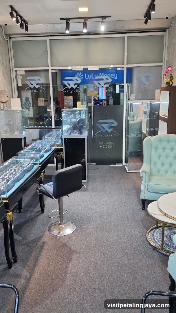 Interior of a jewelry store