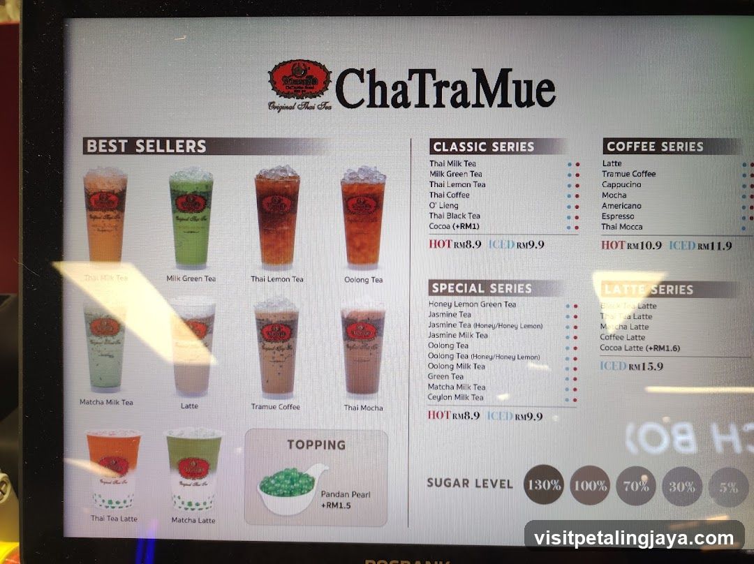 ChaTraMue Menu Board