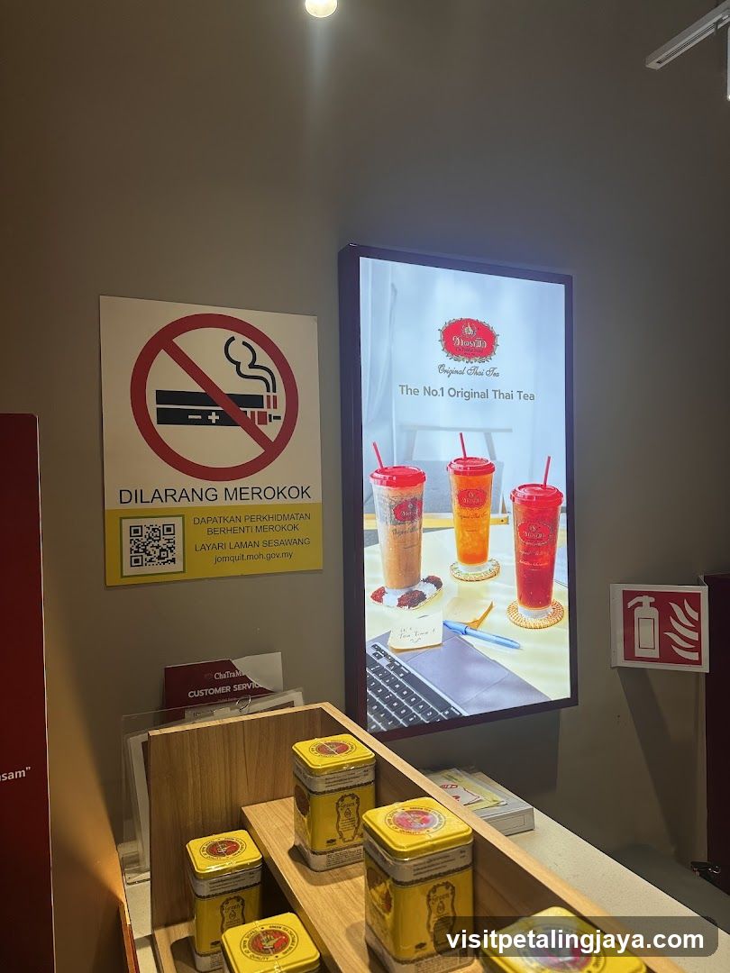 Thai Tea Shop Interior Display