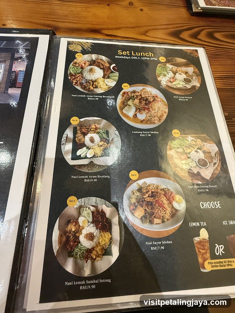 Set Lunch Menu