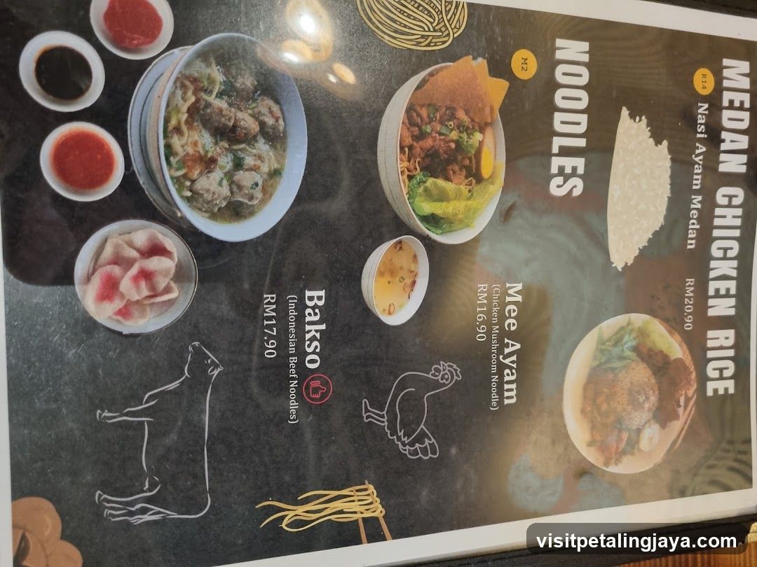 Medan Chicken Rice Menu Page
