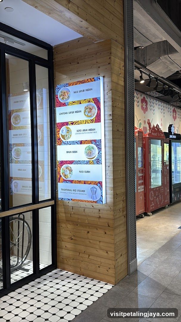 Indonesian Food Display and Menu Board