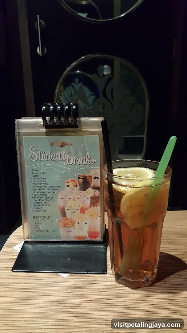 Student Drinks Menu Stand