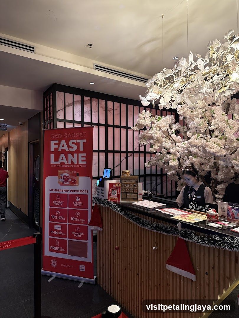 Red Carpet Fast Lane Reception Area
