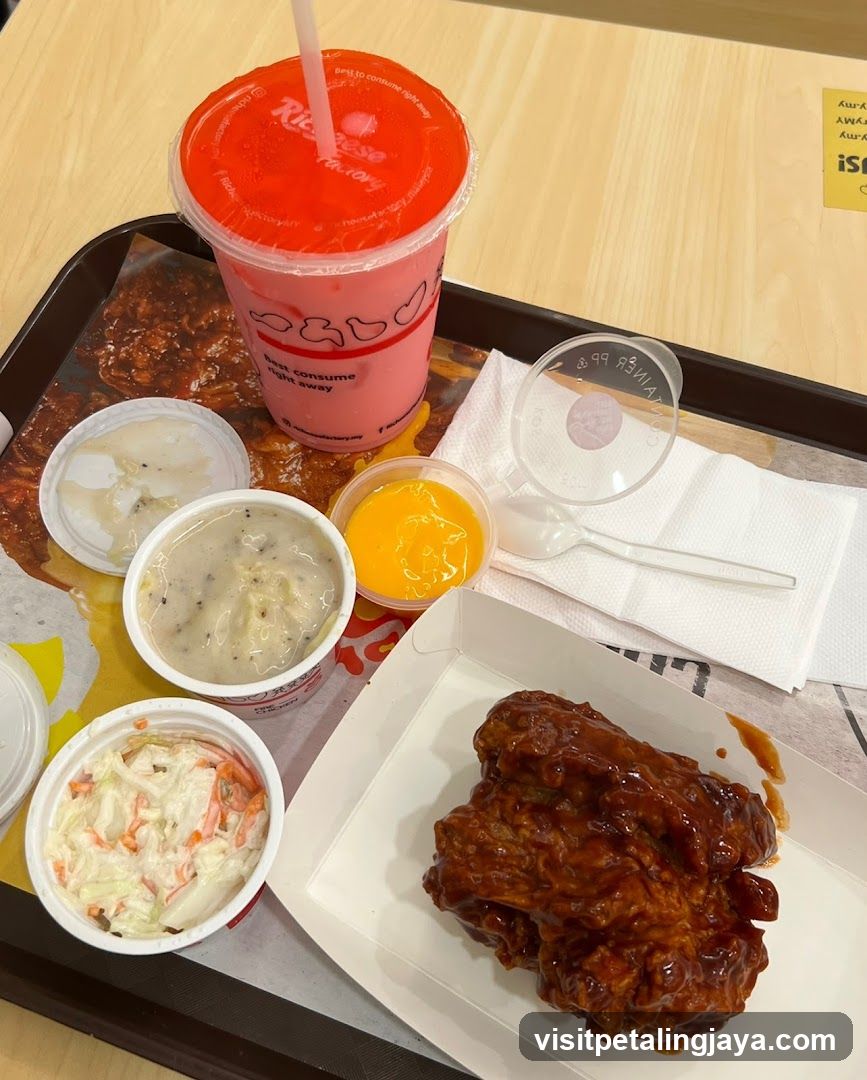 KFC Meal Tray with Drink and Sides