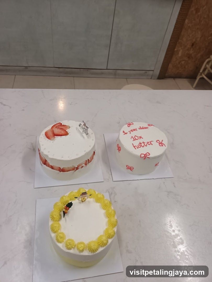 Three Cakes on a Table